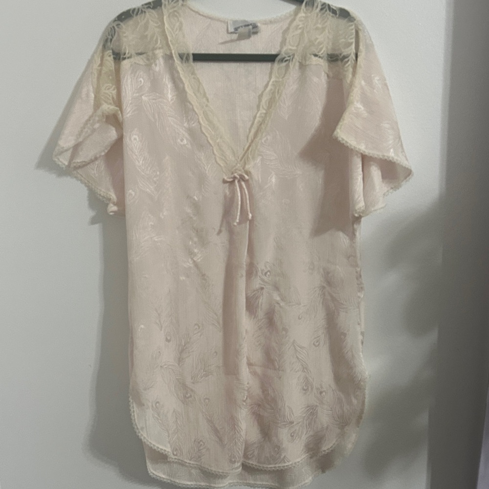 Lily of France Cream Lace Nightgown